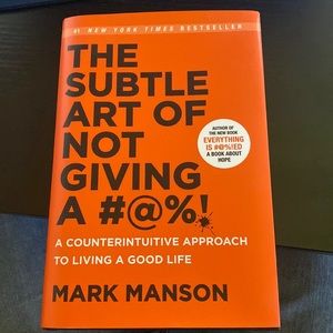Hardcover book “Art of not giving a #a%!”  Humorous approach is a stressful life